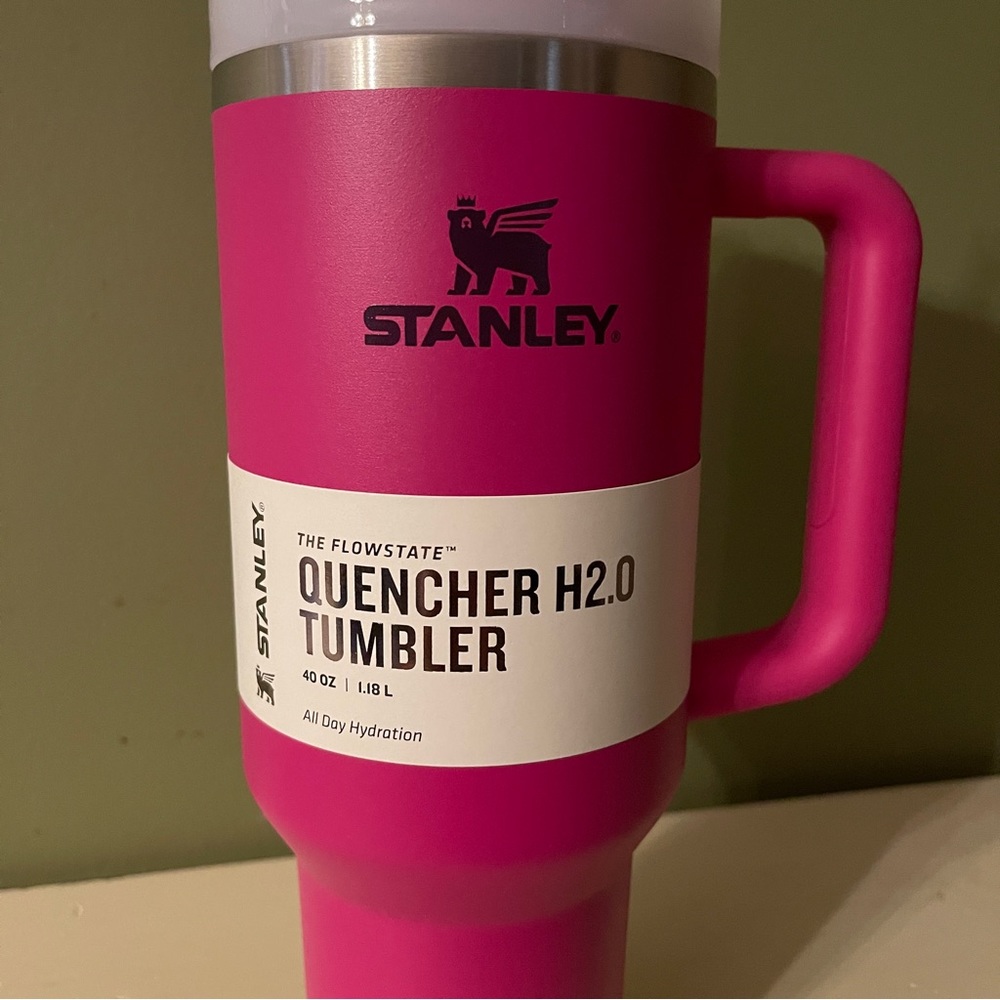 NWT Stanley Quencher H2.0 FlowState Tumbler Fuchsia 40oz - Picture 3 of 10